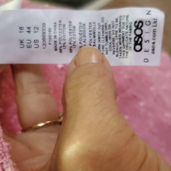 ASOS et Shirt rhinestone collar and pocket nwt - Picture 7 of 7